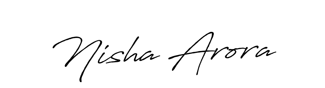 Make a beautiful signature design for name Nisha Arora. Use this online signature maker to create a handwritten signature for free. Nisha Arora signature style 7 images and pictures png