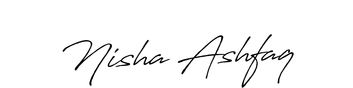 if you are searching for the best signature style for your name Nisha Ashfaq. so please give up your signature search. here we have designed multiple signature styles  using Antro_Vectra_Bolder. Nisha Ashfaq signature style 7 images and pictures png