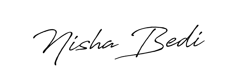 Here are the top 10 professional signature styles for the name Nisha Bedi. These are the best autograph styles you can use for your name. Nisha Bedi signature style 7 images and pictures png