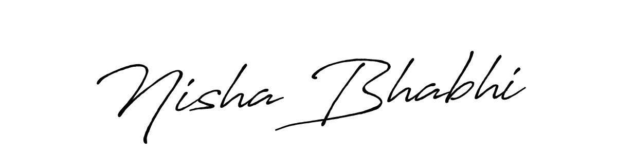 Check out images of Autograph of Nisha Bhabhi name. Actor Nisha Bhabhi Signature Style. Antro_Vectra_Bolder is a professional sign style online. Nisha Bhabhi signature style 7 images and pictures png