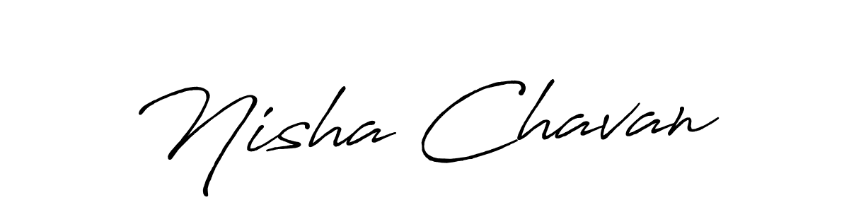 Make a beautiful signature design for name Nisha Chavan. Use this online signature maker to create a handwritten signature for free. Nisha Chavan signature style 7 images and pictures png