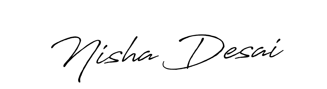 Also You can easily find your signature by using the search form. We will create Nisha Desai name handwritten signature images for you free of cost using Antro_Vectra_Bolder sign style. Nisha Desai signature style 7 images and pictures png