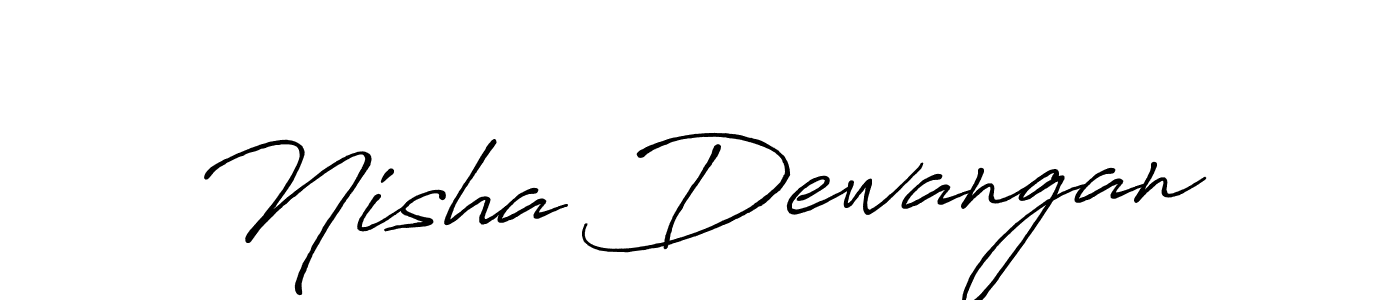 How to make Nisha Dewangan signature? Antro_Vectra_Bolder is a professional autograph style. Create handwritten signature for Nisha Dewangan name. Nisha Dewangan signature style 7 images and pictures png
