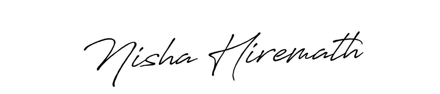 You should practise on your own different ways (Antro_Vectra_Bolder) to write your name (Nisha Hiremath) in signature. don't let someone else do it for you. Nisha Hiremath signature style 7 images and pictures png