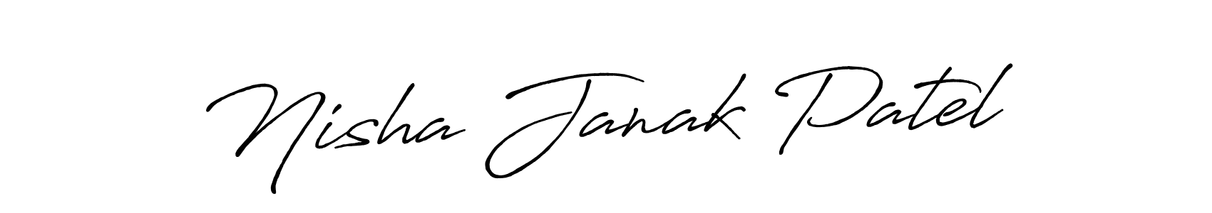 You should practise on your own different ways (Antro_Vectra_Bolder) to write your name (Nisha Janak Patel) in signature. don't let someone else do it for you. Nisha Janak Patel signature style 7 images and pictures png