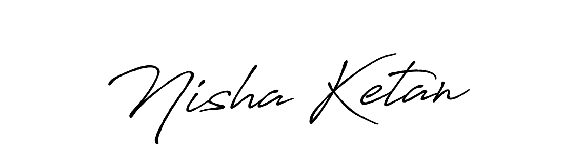 Here are the top 10 professional signature styles for the name Nisha Ketan. These are the best autograph styles you can use for your name. Nisha Ketan signature style 7 images and pictures png