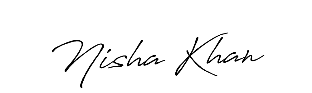 Also we have Nisha Khan name is the best signature style. Create professional handwritten signature collection using Antro_Vectra_Bolder autograph style. Nisha Khan signature style 7 images and pictures png