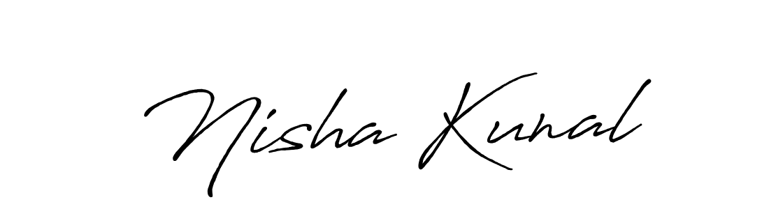 Here are the top 10 professional signature styles for the name Nisha Kunal. These are the best autograph styles you can use for your name. Nisha Kunal signature style 7 images and pictures png