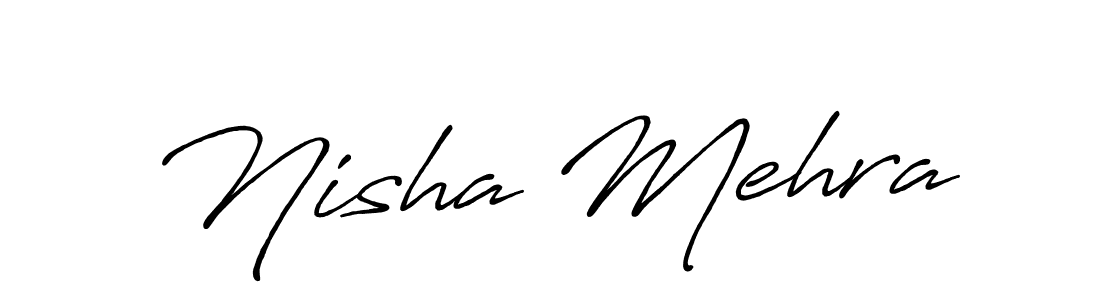 You can use this online signature creator to create a handwritten signature for the name Nisha Mehra. This is the best online autograph maker. Nisha Mehra signature style 7 images and pictures png