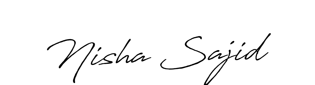 Here are the top 10 professional signature styles for the name Nisha Sajid. These are the best autograph styles you can use for your name. Nisha Sajid signature style 7 images and pictures png