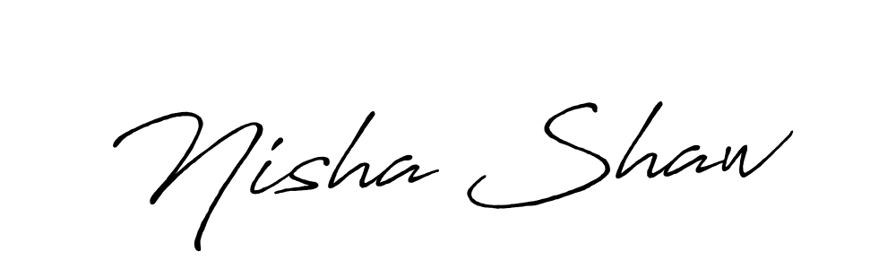 Similarly Antro_Vectra_Bolder is the best handwritten signature design. Signature creator online .You can use it as an online autograph creator for name Nisha Shaw. Nisha Shaw signature style 7 images and pictures png