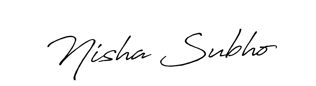 You can use this online signature creator to create a handwritten signature for the name Nisha Subho. This is the best online autograph maker. Nisha Subho signature style 7 images and pictures png
