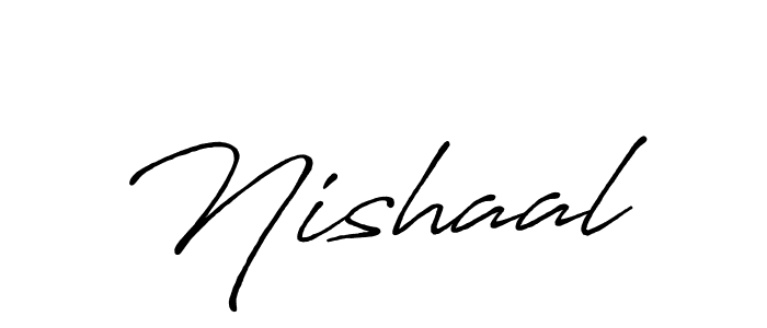 Nishaal stylish signature style. Best Handwritten Sign (Antro_Vectra_Bolder) for my name. Handwritten Signature Collection Ideas for my name Nishaal. Nishaal signature style 7 images and pictures png