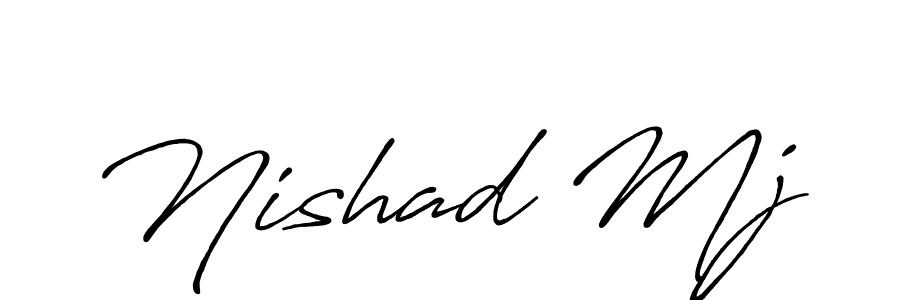 How to Draw Nishad Mj signature style? Antro_Vectra_Bolder is a latest design signature styles for name Nishad Mj. Nishad Mj signature style 7 images and pictures png