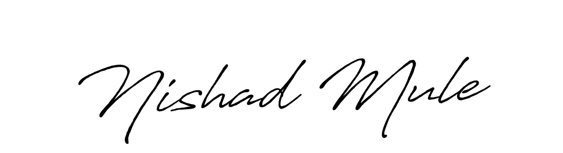 Make a beautiful signature design for name Nishad Mule. Use this online signature maker to create a handwritten signature for free. Nishad Mule signature style 7 images and pictures png