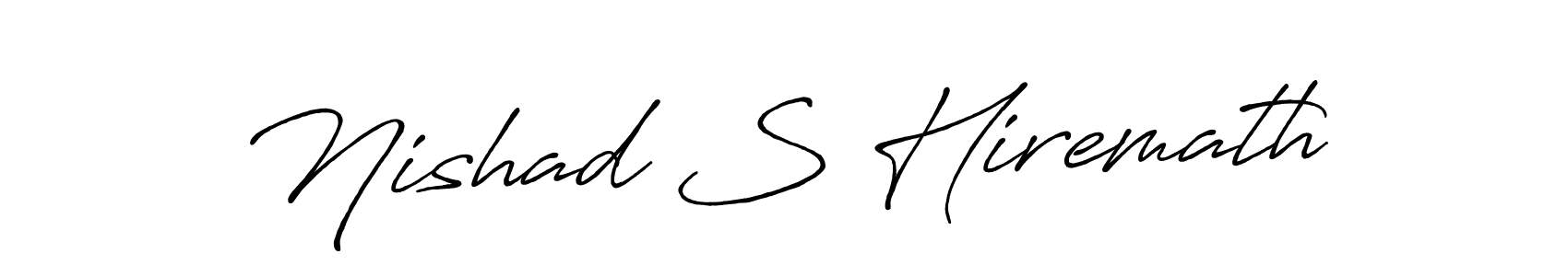 How to make Nishad S Hiremath signature? Antro_Vectra_Bolder is a professional autograph style. Create handwritten signature for Nishad S Hiremath name. Nishad S Hiremath signature style 7 images and pictures png