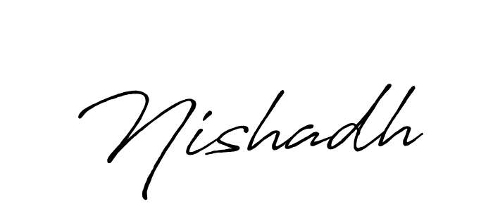 Once you've used our free online signature maker to create your best signature Antro_Vectra_Bolder style, it's time to enjoy all of the benefits that Nishadh name signing documents. Nishadh signature style 7 images and pictures png