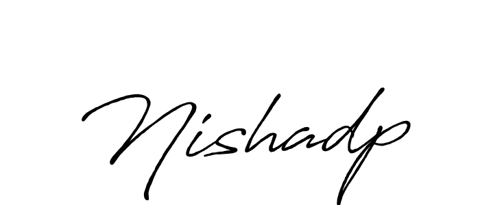 Also we have Nishadp name is the best signature style. Create professional handwritten signature collection using Antro_Vectra_Bolder autograph style. Nishadp signature style 7 images and pictures png