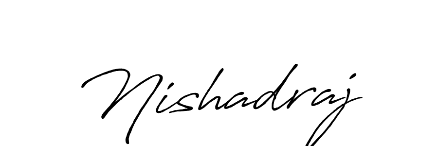 Also we have Nishadraj name is the best signature style. Create professional handwritten signature collection using Antro_Vectra_Bolder autograph style. Nishadraj signature style 7 images and pictures png
