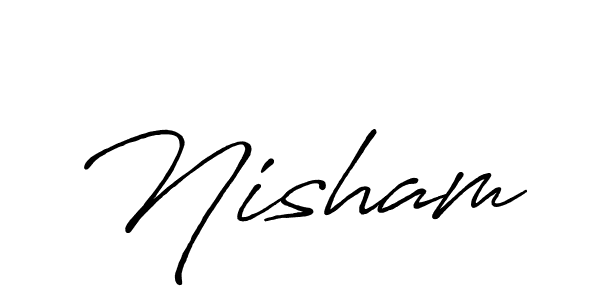 if you are searching for the best signature style for your name Nisham. so please give up your signature search. here we have designed multiple signature styles  using Antro_Vectra_Bolder. Nisham signature style 7 images and pictures png
