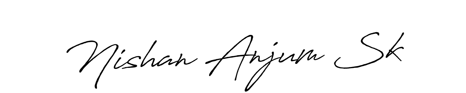 Similarly Antro_Vectra_Bolder is the best handwritten signature design. Signature creator online .You can use it as an online autograph creator for name Nishan Anjum Sk. Nishan Anjum Sk signature style 7 images and pictures png