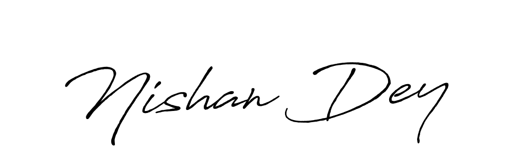 It looks lik you need a new signature style for name Nishan Dey. Design unique handwritten (Antro_Vectra_Bolder) signature with our free signature maker in just a few clicks. Nishan Dey signature style 7 images and pictures png