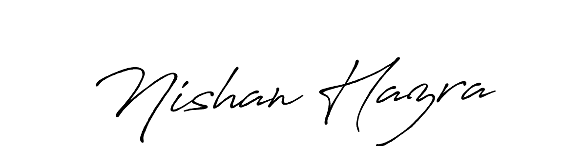 How to make Nishan Hazra signature? Antro_Vectra_Bolder is a professional autograph style. Create handwritten signature for Nishan Hazra name. Nishan Hazra signature style 7 images and pictures png