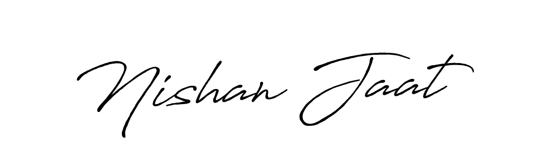 Nishan Jaat stylish signature style. Best Handwritten Sign (Antro_Vectra_Bolder) for my name. Handwritten Signature Collection Ideas for my name Nishan Jaat. Nishan Jaat signature style 7 images and pictures png