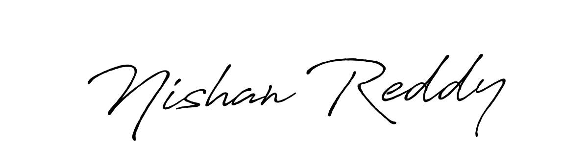 Make a beautiful signature design for name Nishan Reddy. Use this online signature maker to create a handwritten signature for free. Nishan Reddy signature style 7 images and pictures png