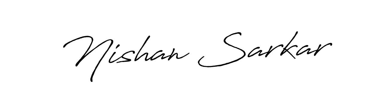 if you are searching for the best signature style for your name Nishan Sarkar. so please give up your signature search. here we have designed multiple signature styles  using Antro_Vectra_Bolder. Nishan Sarkar signature style 7 images and pictures png