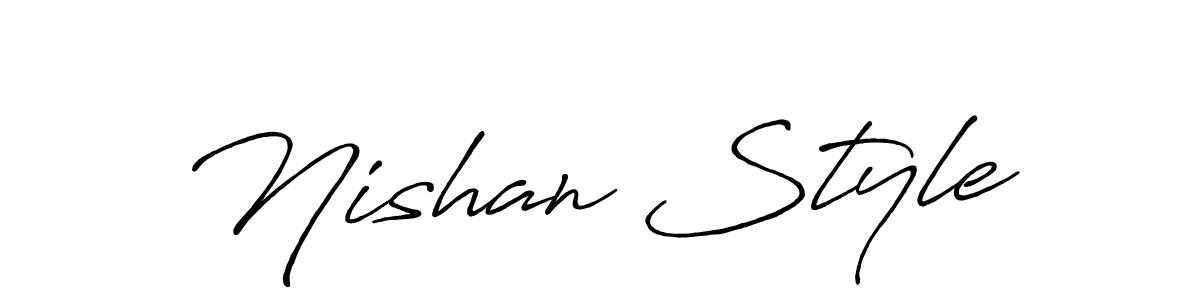 Design your own signature with our free online signature maker. With this signature software, you can create a handwritten (Antro_Vectra_Bolder) signature for name Nishan Style. Nishan Style signature style 7 images and pictures png