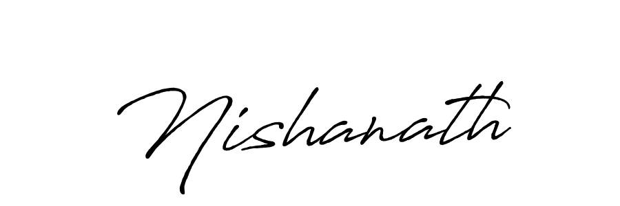 Design your own signature with our free online signature maker. With this signature software, you can create a handwritten (Antro_Vectra_Bolder) signature for name Nishanath. Nishanath signature style 7 images and pictures png
