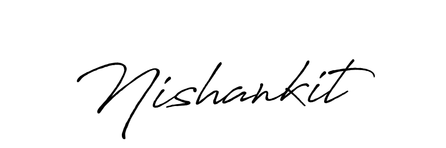 Make a beautiful signature design for name Nishankit. With this signature (Antro_Vectra_Bolder) style, you can create a handwritten signature for free. Nishankit signature style 7 images and pictures png