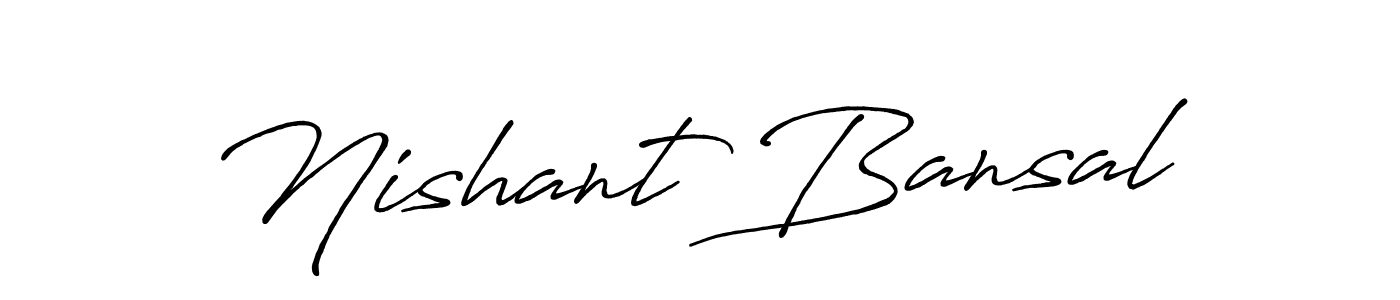 How to make Nishant Bansal signature? Antro_Vectra_Bolder is a professional autograph style. Create handwritten signature for Nishant Bansal name. Nishant Bansal signature style 7 images and pictures png