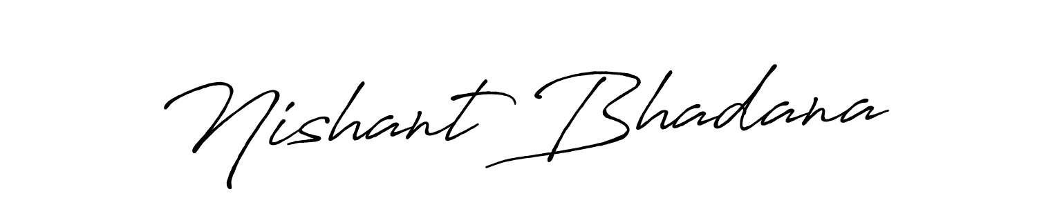 How to make Nishant Bhadana signature? Antro_Vectra_Bolder is a professional autograph style. Create handwritten signature for Nishant Bhadana name. Nishant Bhadana signature style 7 images and pictures png