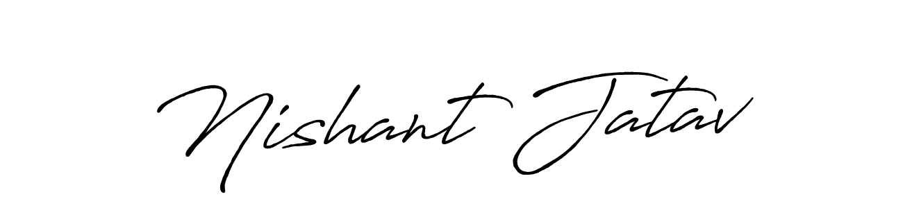 Here are the top 10 professional signature styles for the name Nishant Jatav. These are the best autograph styles you can use for your name. Nishant Jatav signature style 7 images and pictures png