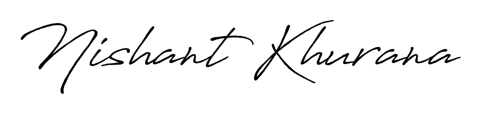 The Antro_Vectra_Bolder handwriting style adds charm and authenticity to name Nishant Khurana. A wonderful choice for personal thank-you notes. Nishant Khurana signature style 7 images and pictures png