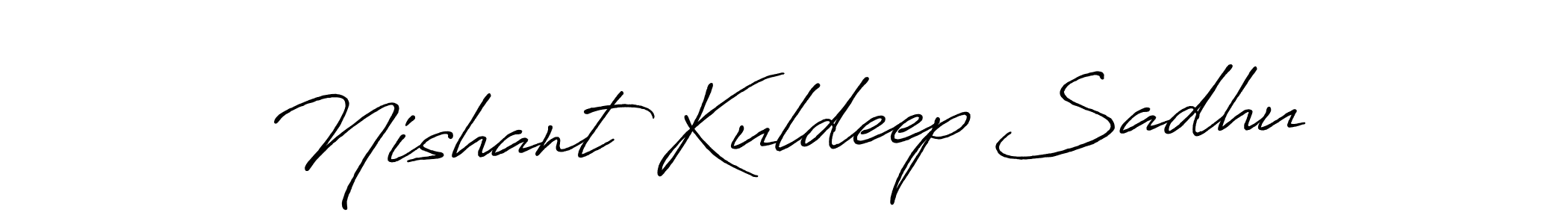 Design your own signature with our free online signature maker. With this signature software, you can create a handwritten (Antro_Vectra_Bolder) signature for name Nishant Kuldeep Sadhu. Nishant Kuldeep Sadhu signature style 7 images and pictures png