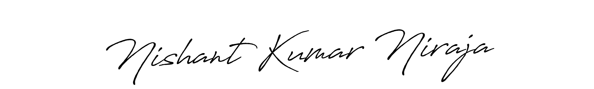 Design your own signature with our free online signature maker. With this signature software, you can create a handwritten (Antro_Vectra_Bolder) signature for name Nishant Kumar Niraja. Nishant Kumar Niraja signature style 7 images and pictures png