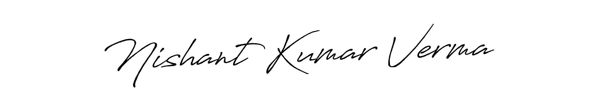Similarly Antro_Vectra_Bolder is the best handwritten signature design. Signature creator online .You can use it as an online autograph creator for name Nishant Kumar Verma. Nishant Kumar Verma signature style 7 images and pictures png