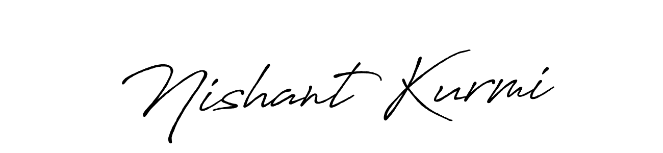 You should practise on your own different ways (Antro_Vectra_Bolder) to write your name (Nishant Kurmi) in signature. don't let someone else do it for you. Nishant Kurmi signature style 7 images and pictures png
