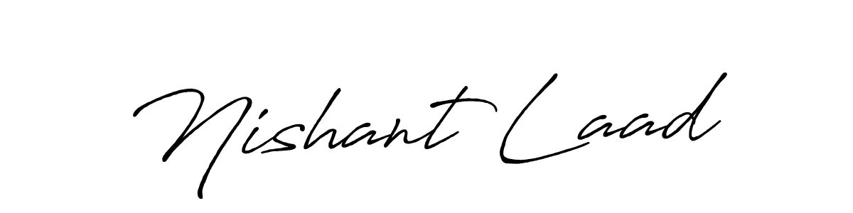 You can use this online signature creator to create a handwritten signature for the name Nishant Laad. This is the best online autograph maker. Nishant Laad signature style 7 images and pictures png