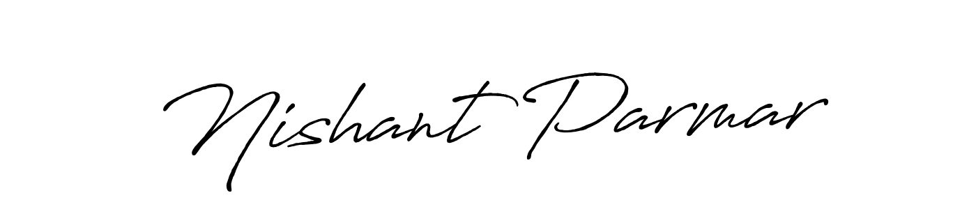 Also we have Nishant Parmar name is the best signature style. Create professional handwritten signature collection using Antro_Vectra_Bolder autograph style. Nishant Parmar signature style 7 images and pictures png