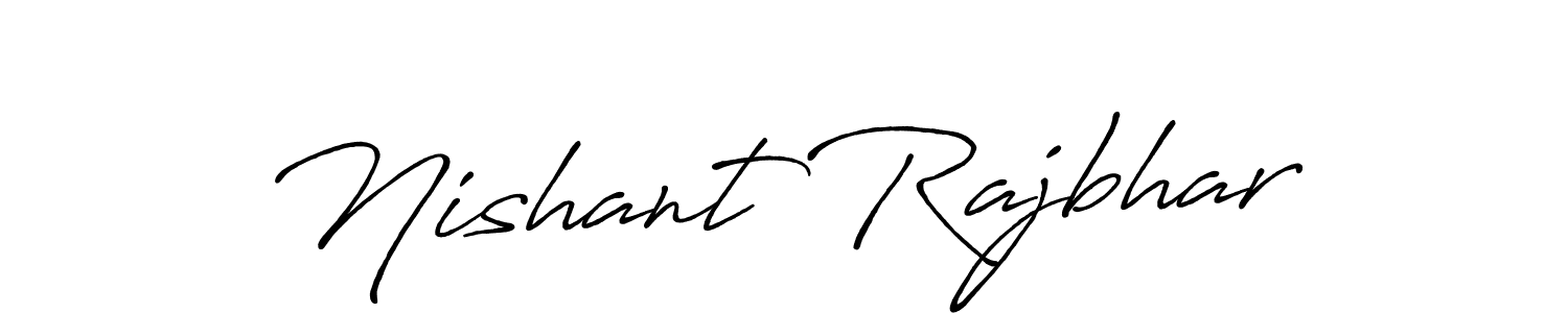 Nishant Rajbhar stylish signature style. Best Handwritten Sign (Antro_Vectra_Bolder) for my name. Handwritten Signature Collection Ideas for my name Nishant Rajbhar. Nishant Rajbhar signature style 7 images and pictures png