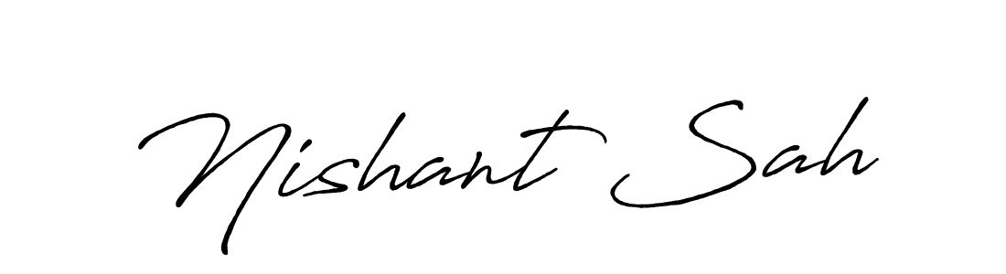 You can use this online signature creator to create a handwritten signature for the name Nishant Sah. This is the best online autograph maker. Nishant Sah signature style 7 images and pictures png