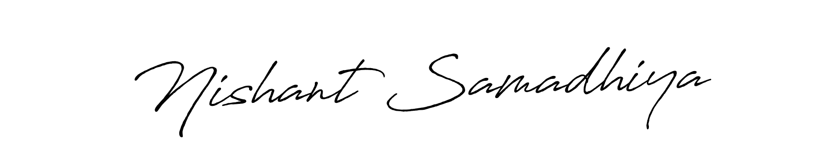 How to make Nishant Samadhiya signature? Antro_Vectra_Bolder is a professional autograph style. Create handwritten signature for Nishant Samadhiya name. Nishant Samadhiya signature style 7 images and pictures png