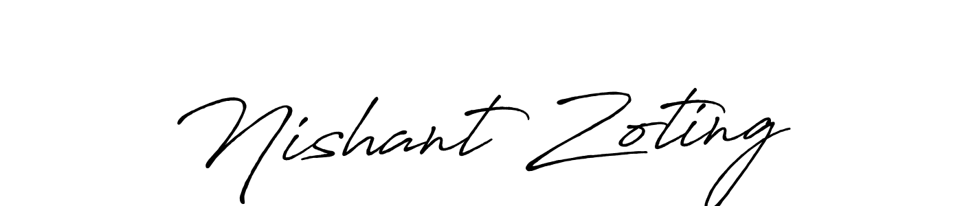 Once you've used our free online signature maker to create your best signature Antro_Vectra_Bolder style, it's time to enjoy all of the benefits that Nishant Zoting name signing documents. Nishant Zoting signature style 7 images and pictures png