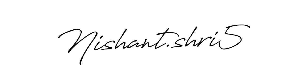 Nishant.shri5 stylish signature style. Best Handwritten Sign (Antro_Vectra_Bolder) for my name. Handwritten Signature Collection Ideas for my name Nishant.shri5. Nishant.shri5 signature style 7 images and pictures png