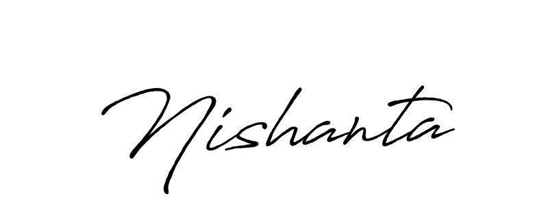 You should practise on your own different ways (Antro_Vectra_Bolder) to write your name (Nishanta) in signature. don't let someone else do it for you. Nishanta signature style 7 images and pictures png