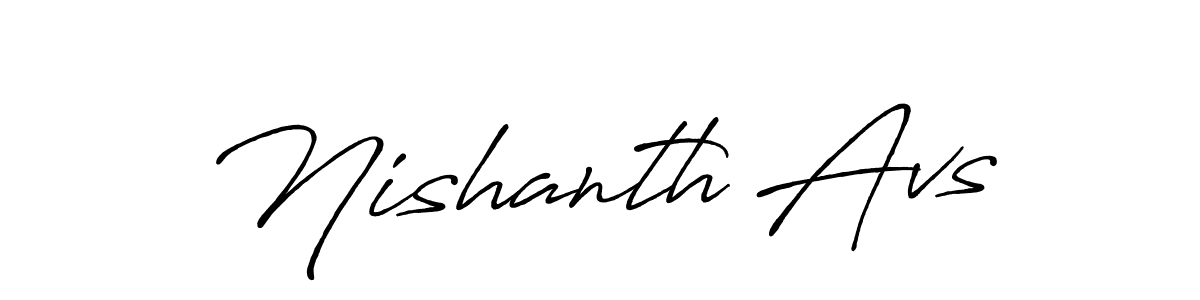 Here are the top 10 professional signature styles for the name Nishanth Avs. These are the best autograph styles you can use for your name. Nishanth Avs signature style 7 images and pictures png